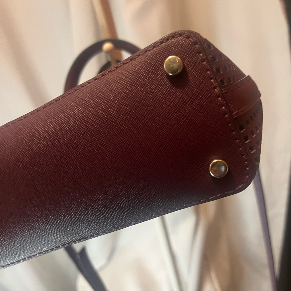 Kate Spade Maroon Cameron Street Lucie Perforated Tote Bag - Picture 3 of 11